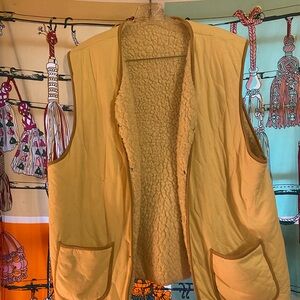 Zara Cream Sherpa Quilted Vest